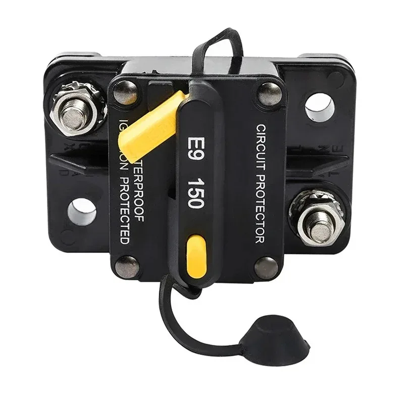 E9 Manual Reset Circuit Breaker 60A~250A 12V-72V Waterproof Overload Protector for Car RV Boat Yacht
E9 Manual Reset Circuit Breaker 60A~250A 12V-72V Waterproof Overload Protector for Car RV Boat Yacht
