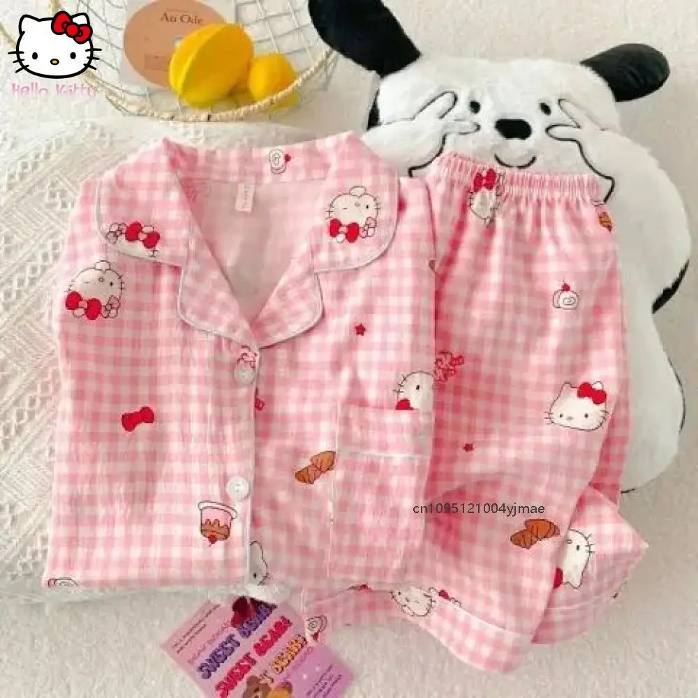 Пижамный комплект Sanrio Hello Kitty, женская одежда для дома, милая домашняя одежда с героями мультфильмов, аниме, студенческая кавайная домашняя одежда, подарки для девочек, милые
Пижамный комплект Sanrio Hello Kitty, женская одежда для дома, милая домашняя одежда с героями мультфильмов, аниме, студенческая кавайная домашняя одежда, подарки для девочек, милые