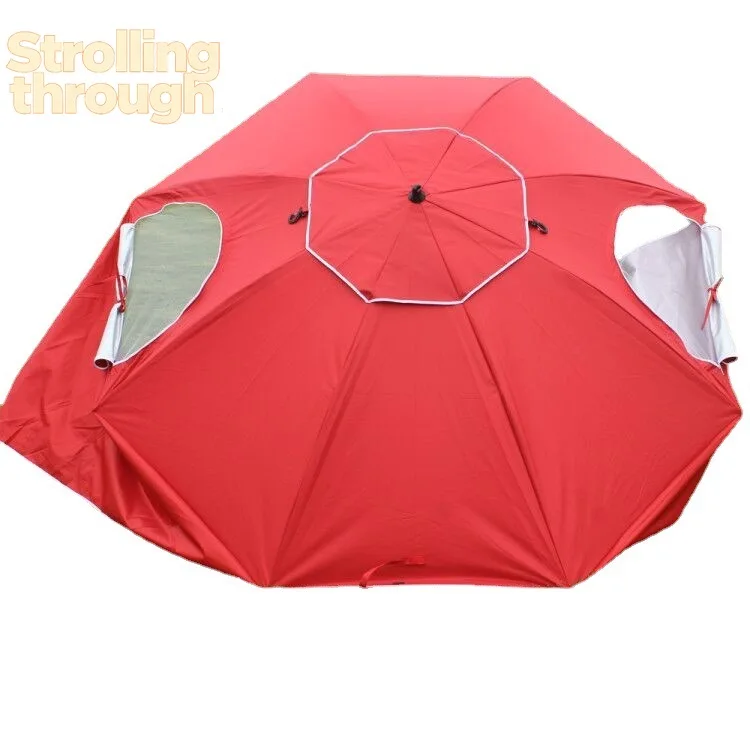 Портативный многофункциональный пляжный тент-зонт 2,4 м с окном для рыбалки и отдыха на открытом воздухе
Портативный многофункциональный пляжный тент-зонт 2,4 м с окном для рыбалки и отдыха на открытом воздухе
