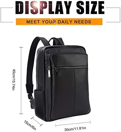 Leathario Men's Backpack Genuine Leather Laptop Backpack 16 Inch Luxurious Vintage Large Capacity Business Retro Travel Duffle B
Leathario Men's Backpack Genuine Leather Laptop Backpack 16 Inch Luxurious Vintage Large Capacity Business Retro Travel Duffle B