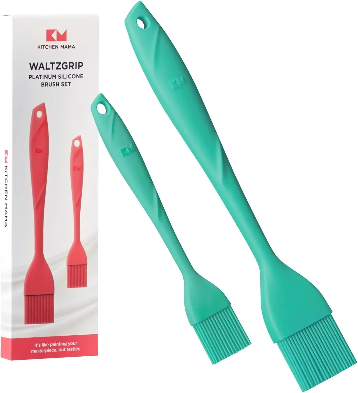 Set of 2 Heat-Resistant Silicone Basting Pastry Brushes for Cooking, Baking, Grilling, Barbecue - Dishwasher Safe, Teal
Set of 2 Heat-Resistant Silicone Basting Pastry Brushes for Cooking, Baking, Grilling, Barbecue - Dishwasher Safe, Teal