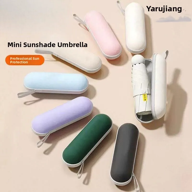 Ultra-Light Portable Capsule Sunshade Umbrella Women's UV Protection Foldable Five-Stack Sunny Rain Two-Use Compact Umbr...
Ultra-Light Portable Capsule Sunshade Umbrella Women's UV Protection Foldable Five-Stack Sunny Rain Two-Use Compact Umbr...