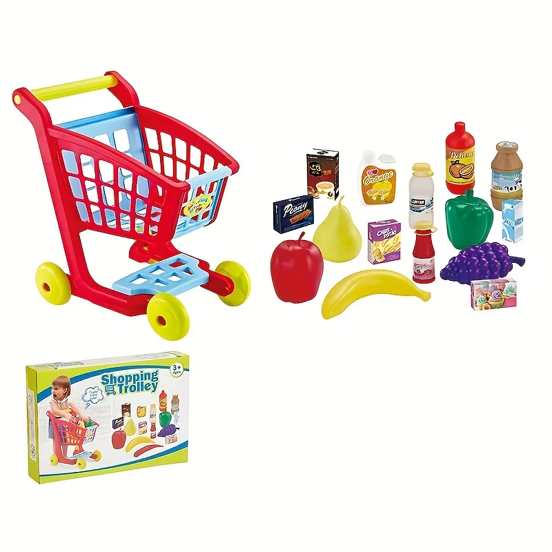 Mini Pretend Shopping Cart, Kids Educational Toy, Role Play Supermarket Trolley, Party Gift
Mini Pretend Shopping Cart, Kids Educational Toy, Role Play Supermarket Trolley, Party Gift