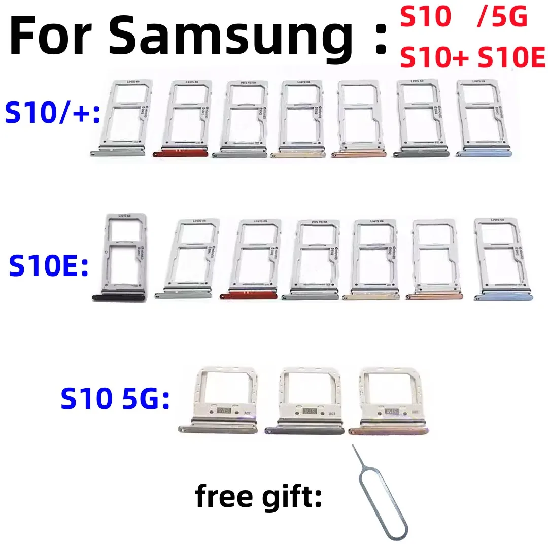 Лоток для SIM-карты SD, слот для микросхем, выдвижной ящик для Samsung Galaxy S10 S10Plus/+ S10E SM-G9750 G9700 G9730, слот для SIM-карты SD
Лоток для SIM-карты SD, слот для микросхем, выдвижной ящик для Samsung Galaxy S10 S10Plus/+ S10E SM-G9750 G9700 G9730, слот для SIM-карты SD