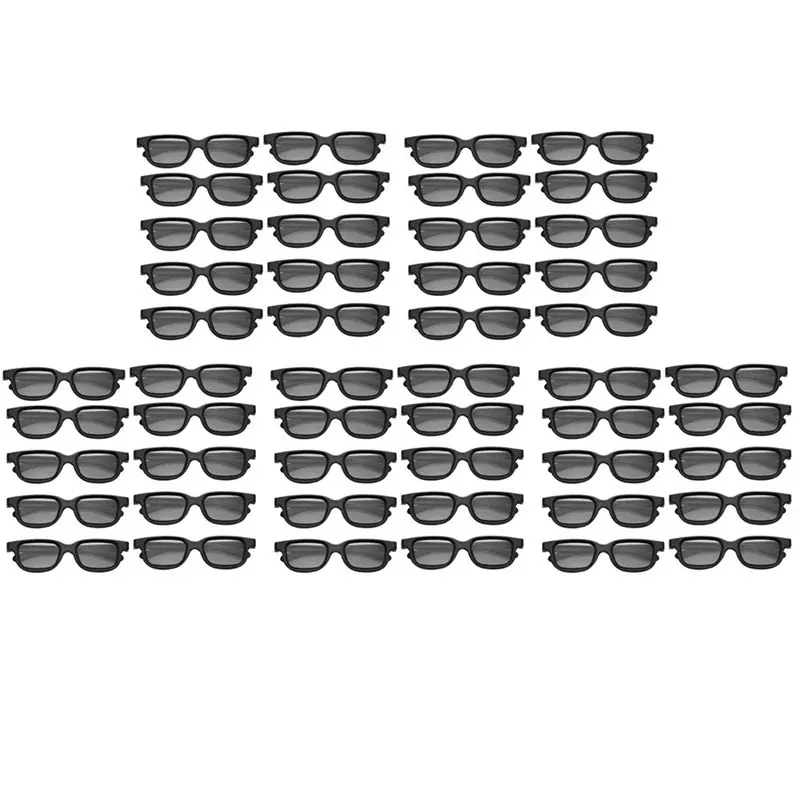 50Pcs Polarized Passive 3D Glasses For 3D TV Real 3D Cinemas For Sony Panasonic 3D Gaming And TV Frame
50Pcs Polarized Passive 3D Glasses For 3D TV Real 3D Cinemas For Sony Panasonic 3D Gaming And TV Frame
