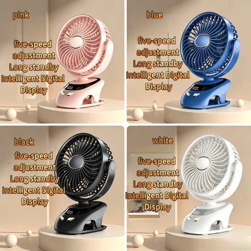 USB Rechargeable Clip-on Mini Fan, Portable Desk Cooling Fan for Student Dorm, Car & Wall Mount Indoor Small Clip Fan
USB Rechargeable Clip-on Mini Fan, Portable Desk Cooling Fan for Student Dorm, Car & Wall Mount Indoor Small Clip Fan