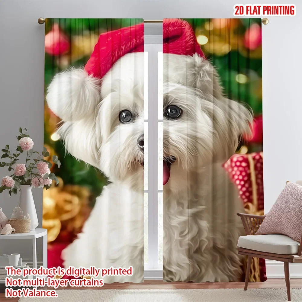 2pcs,2D plane printing Curtain Popular Santa Hat & Christmas Tree Durable 100% Polyester Fabric (without rod) Room Decor for
2pcs,2D plane printing Curtain Popular Santa Hat & Christmas Tree Durable 100% Polyester Fabric (without rod) Room Decor for