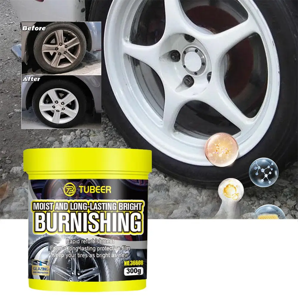 300g Tire Shine Paste,Anti-Aging UV Protection Tire Polish,Tire Coating&Restorer, Water Repellent Black Tires Brightening Cream
300g Tire Shine Paste,Anti-Aging UV Protection Tire Polish,Tire Coating&Restorer, Water Repellent Black Tires Brightening Cream