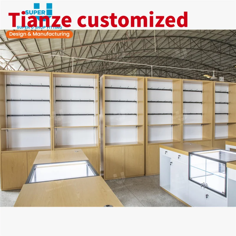 (customized)Bespoke Wood Retail Shelves Commercial Showcase Store Fixtures Wooden Glass Wall Shop Display Shelf Rack Supply
(customized)Bespoke Wood Retail Shelves Commercial Showcase Store Fixtures Wooden Glass Wall Shop Display Shelf Rack Supply