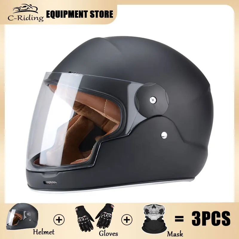 Full Face Motocross Retro Helmets Motorcycle Helmet DOT Approved Professional Motorbike Helmet Windproof Unisex
Full Face Motocross Retro Helmets Motorcycle Helmet DOT Approved Professional Motorbike Helmet Windproof Unisex