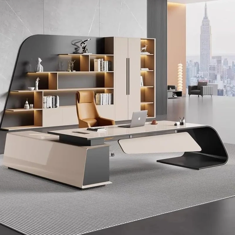 Designer L Shaped Modern Office Desk Luxury Drawers Asthetic Large Studying Office Desk Gaming Standing Scrivania Furniture
Designer L Shaped Modern Office Desk Luxury Drawers Asthetic Large Studying Office Desk Gaming Standing Scrivania Furniture
