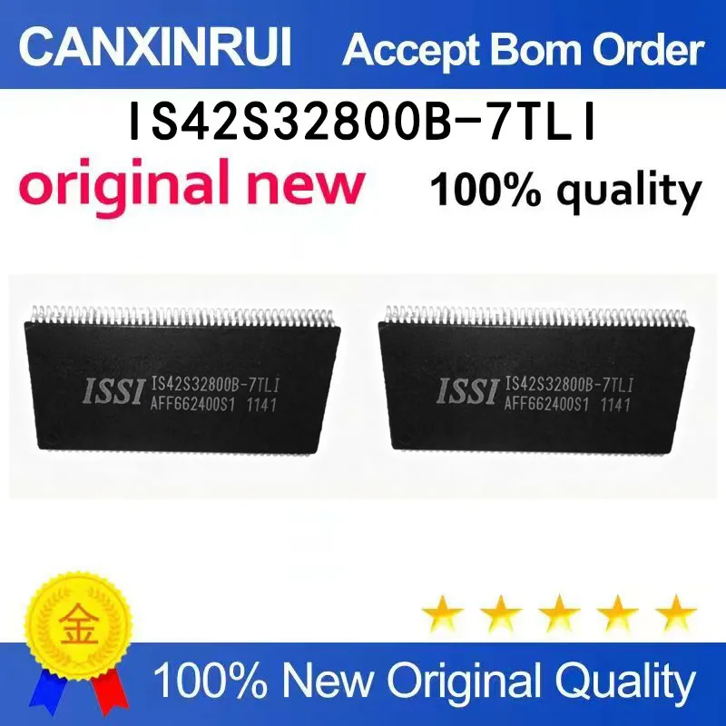 (5-100 pieces)IS42S32800B-7TLI IS42S32800B-7TL New TSOP86
(5-100 pieces)IS42S32800B-7TLI IS42S32800B-7TL New TSOP86