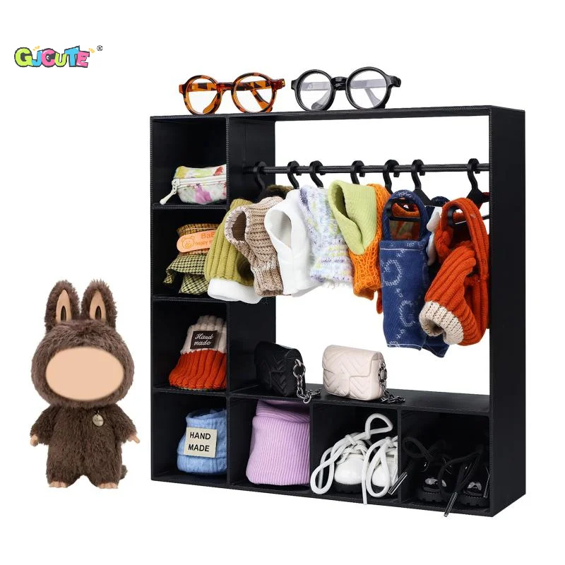Large Capacity Doll Clothes Closet Portable With 10 Hangers Clothes Storage For Figures Durable Cute Display Stand
Large Capacity Doll Clothes Closet Portable With 10 Hangers Clothes Storage For Figures Durable Cute Display Stand
