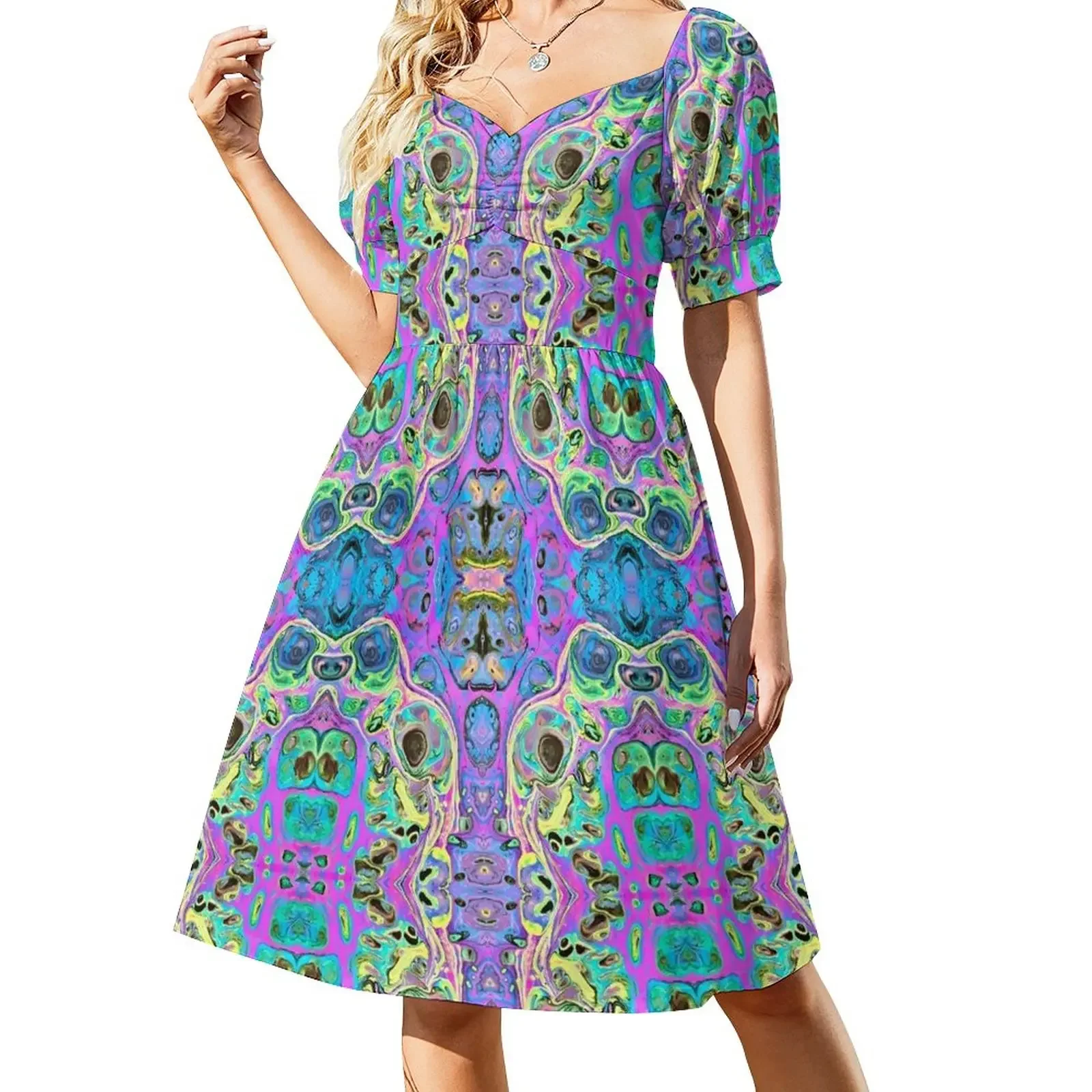 Blue skull Short-Sleeved Dress ladies dresses for special occasions luxury evening dresses 2025
Blue skull Short-Sleeved Dress ladies dresses for special occasions luxury evening dresses 2025