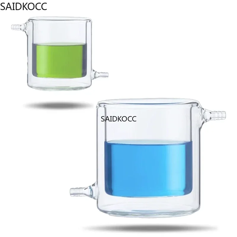 SAIDKOCC 100/250/500ml Thicken Double Layer Glass Jacketed Beaker Lab Reaction Flask Reactor Vessel Tank
SAIDKOCC 100/250/500ml Thicken Double Layer Glass Jacketed Beaker Lab Reaction Flask Reactor Vessel Tank
