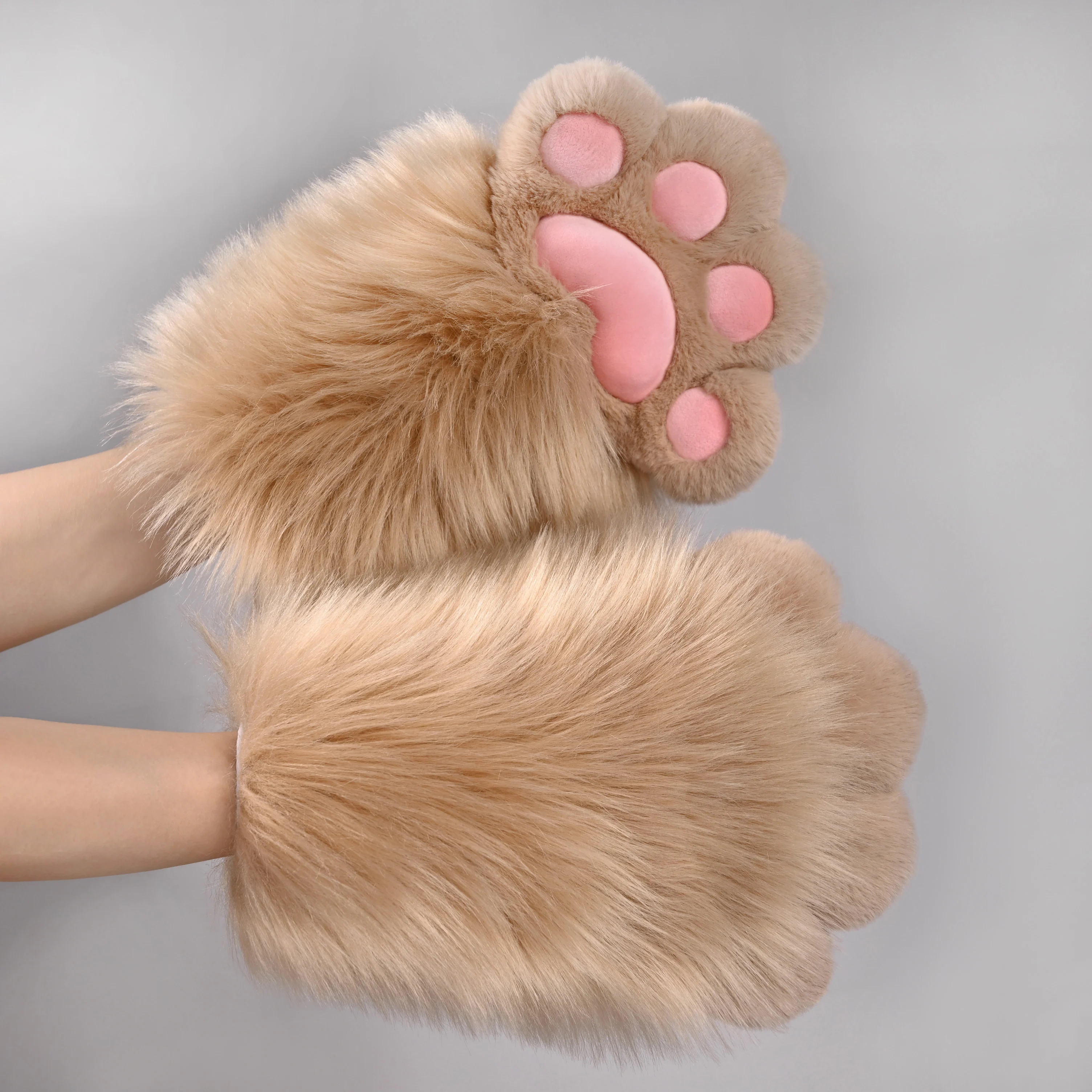 Soft Plush Animal Paw Gloves with Pink Paw Pads Synthetic Fur Style Fursuit Hand Paws Cosplay Accessories
Soft Plush Animal Paw Gloves with Pink Paw Pads Synthetic Fur Style Fursuit Hand Paws Cosplay Accessories