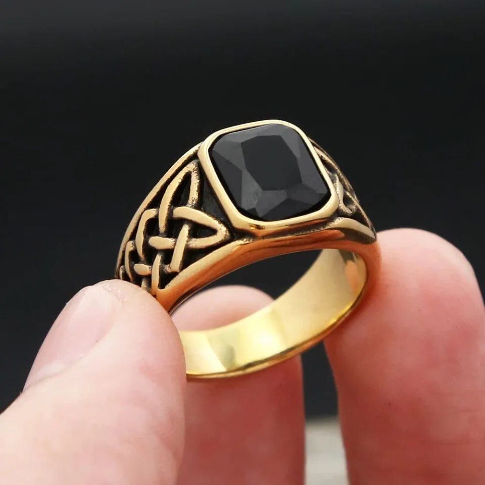 Fashion Vintage Nordic Vikings Knot Rune Rings For Men Women Stainless Steel Square Red Stone Ring Party Jewelry Gifts Wholesale
Fashion Vintage Nordic Vikings Knot Rune Rings For Men Women Stainless Steel Square Red Stone Ring Party Jewelry Gifts Wholesale