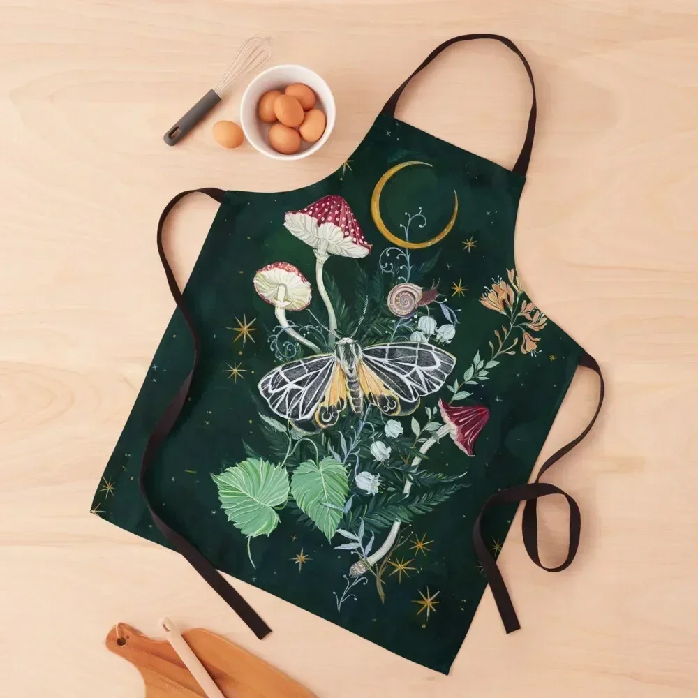 Mushroom Night Moth Apron restaurant accessories For Women Kitchen For Women For Nail Stylist Apron
Mushroom Night Moth Apron restaurant accessories For Women Kitchen For Women For Nail Stylist Apron