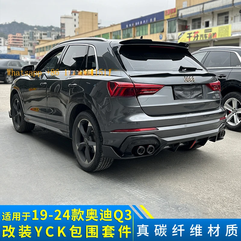 Carbon Fiber Front Splitter Four Outlet Rear Diffuser Trunk Spoiler Roof Wing Small Body Kit Q3 2019-2025
Carbon Fiber Front Splitter Four Outlet Rear Diffuser Trunk Spoiler Roof Wing Small Body Kit Q3 2019-2025