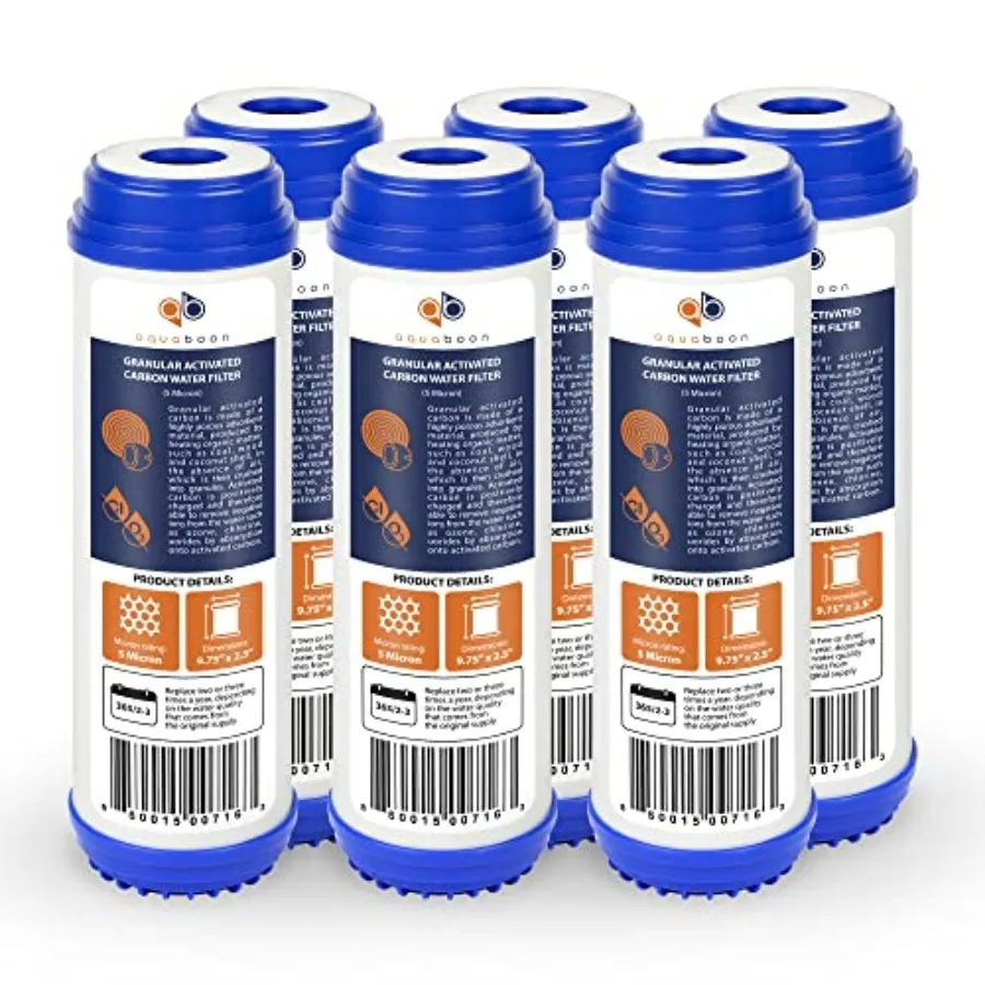 5 Micron 10 x 2.5 Granular Activated Carbon Water Filter Cartridge GAC Water Filter Replacement Compatible with AP117 GAC-10 GA
5 Micron 10 x 2.5 Granular Activated Carbon Water Filter Cartridge GAC Water Filter Replacement Compatible with AP117 GAC-10 GA