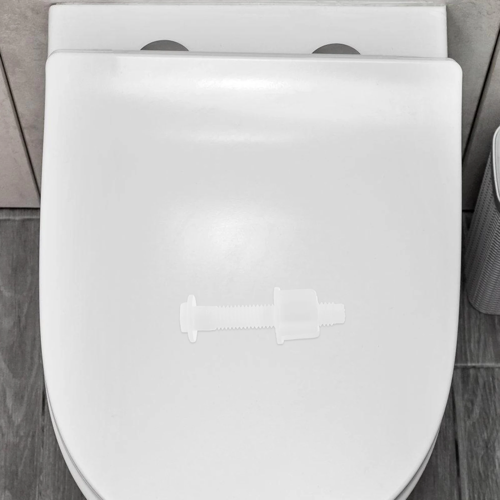 2pcs Toilet Seat Bolts Replacement Kit White Pom Plastic Screws Seat Cover Hinge Hardware Toilet Lid Screws Repair Kit For 
2pcs Toilet Seat Bolts Replacement Kit White Pom Plastic Screws Seat Cover Hinge Hardware Toilet Lid Screws Repair Kit For
