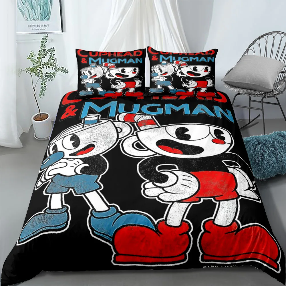 Cuphead Mugman Retro Duvet Cover Set without sheet King Queen Double Full Twin Single Size Bed Linen Set
Cuphead Mugman Retro Duvet Cover Set without sheet King Queen Double Full Twin Single Size Bed Linen Set