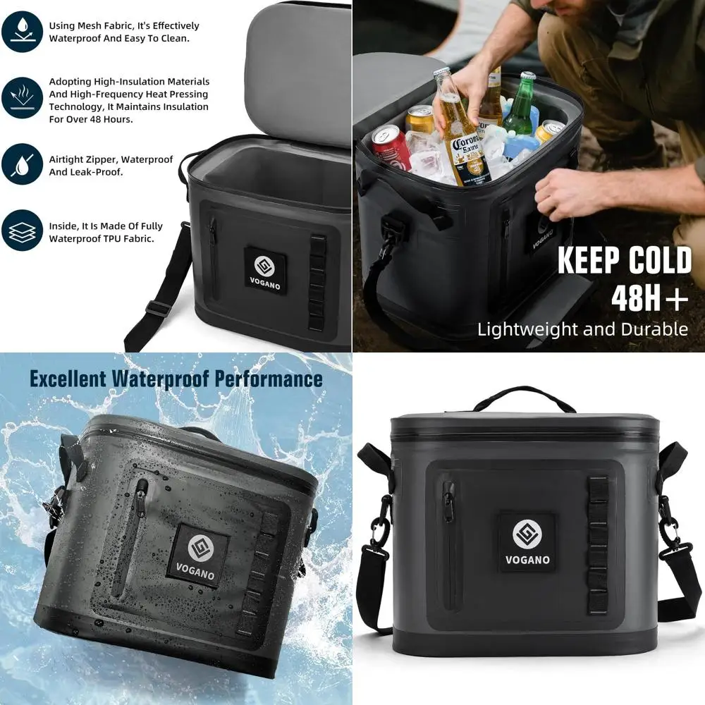 Большая изолированная сумка-холодильник с водонепроницаемым закатанным уплотнением для 24-часового холодного удержания — идеально подходит для активного отдыха и пикников
Большая изолированная сумка-холодильник с водонепроницаемым закатанным уплотнением для 24-часового холодного удержания — идеально подходит для активного отдыха и пикников