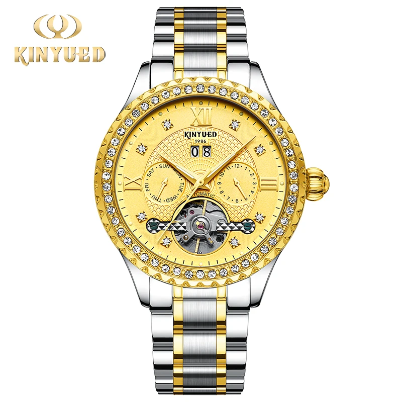 KINYUED fully automatic men's mechanical watch, hollowed out mechanical men's watch, fashionable multifunctional J135-3
KINYUED fully automatic men's mechanical watch, hollowed out mechanical men's watch, fashionable multifunctional J135-3