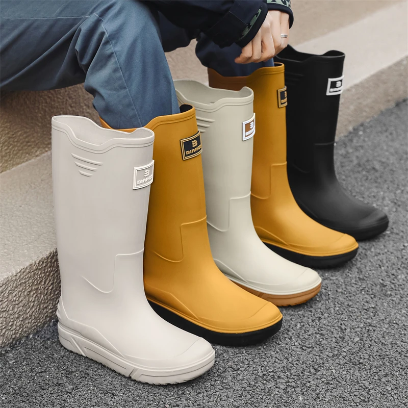 Модные мужские резиновые сапоги в немецком стиле, водонепроницаемые нескользящие походные сапоги с подкладкой Fce, водные сапоги очень вершины, резиновые сапоги
Модные мужские резиновые сапоги в немецком стиле, водонепроницаемые нескользящие походные сапоги с подкладкой Fce, водные сапоги очень вершины, резиновые сапоги