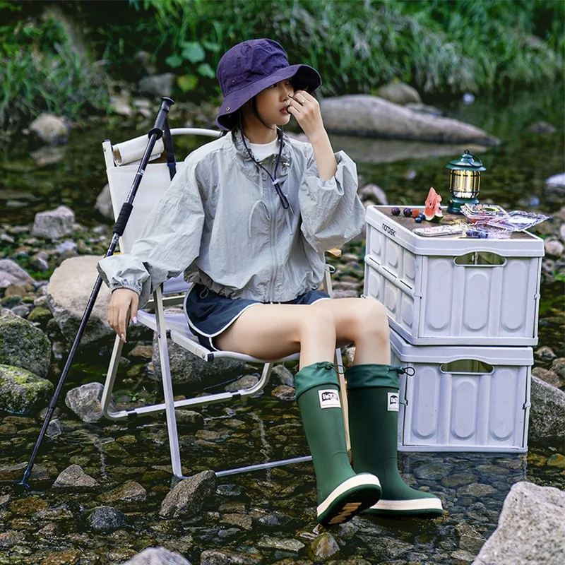 Couple's Thick Sole High Top Rain Boots Outdoor Camping Anti-slip Water Shoes Fishing Stream Crossing Waterproof Slip Resistant
Couple's Thick Sole High Top Rain Boots Outdoor Camping Anti-slip Water Shoes Fishing Stream Crossing Waterproof Slip Resistant