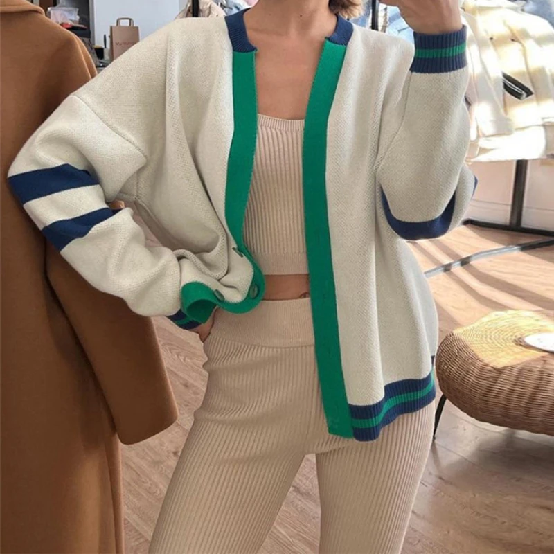Colorblock Knitted Cardigan Women V-neck Long Vintage 2024 Spring Autumn Jumper Outerwear Sweater Y2k Sweater Coat Jacket
Colorblock Knitted Cardigan Women V-neck Long Vintage 2024 Spring Autumn Jumper Outerwear Sweater Y2k Sweater Coat Jacket