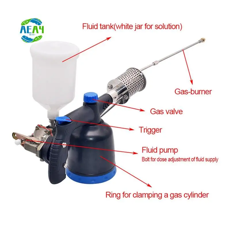 AEA4-Propane Oxalic Acid Vaporizer Bee Fogger Varroa Treatment Most Effective Tool Mite Fogger Beekeeping Tools
AEA4-Propane Oxalic Acid Vaporizer Bee Fogger Varroa Treatment Most Effective Tool Mite Fogger Beekeeping Tools