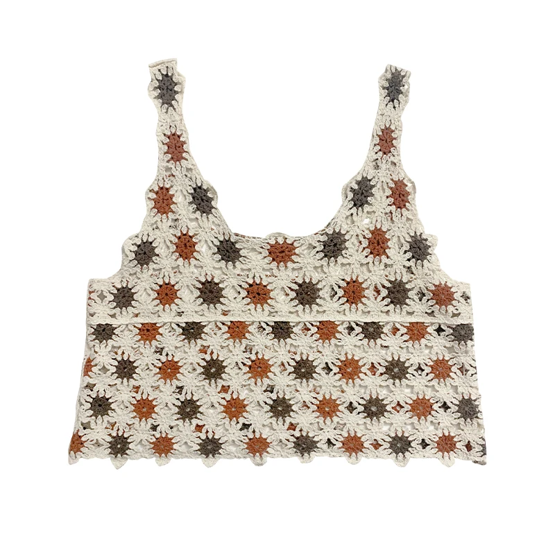 Retro Hollow out Knitted Vest Women's Design Summer Holiday Casual Sle Top Outerwear ort Loose Fit Ladies Svel
Retro Hollow out Knitted Vest Women's Design Summer Holiday Casual Sle Top Outerwear ort Loose Fit Ladies Svel