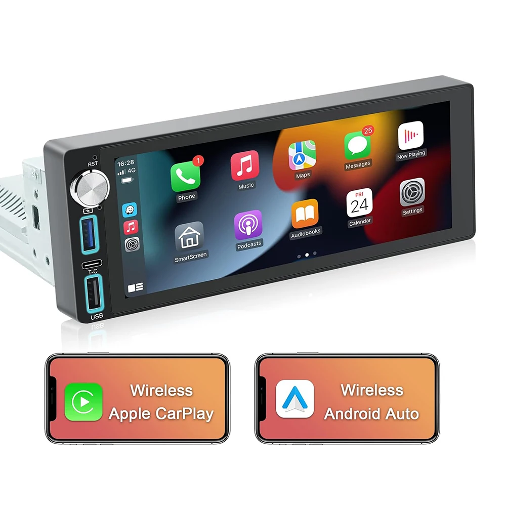 6.86 Inch Android Car Radio 1din Universal Satnvi with Carplay Android 10 Video play for
6.86 Inch Android Car Radio 1din Universal Satnvi with Carplay Android 10 Video play for