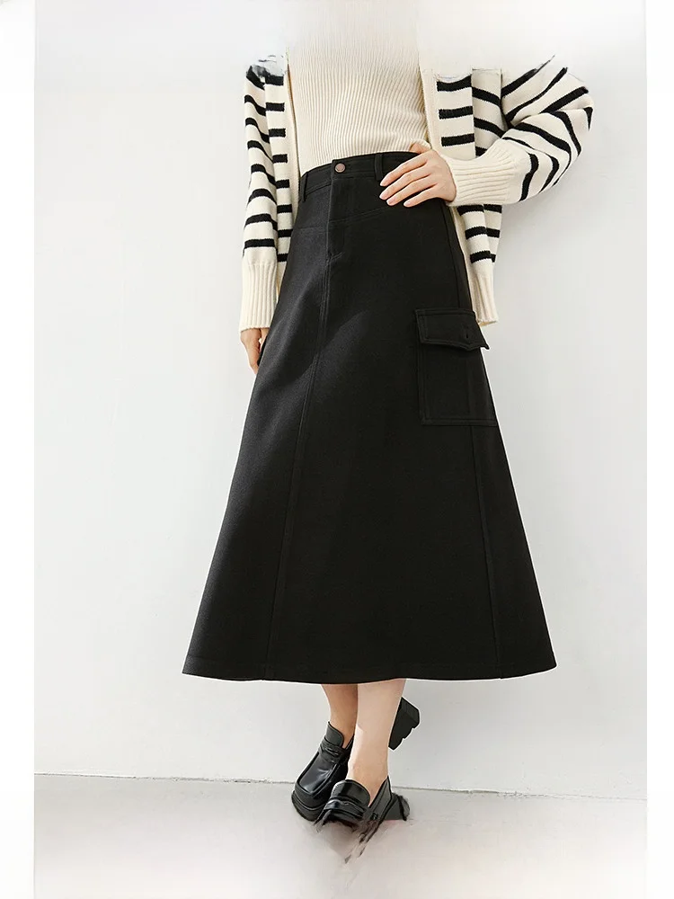 Fashionable Color Midi Skirt Women's Commute Friendly Belly Covering A-Line Skirt Casual Polyester Fabric Standard Fit
Fashionable Color Midi Skirt Women's Commute Friendly Belly Covering A-Line Skirt Casual Polyester Fabric Standard Fit