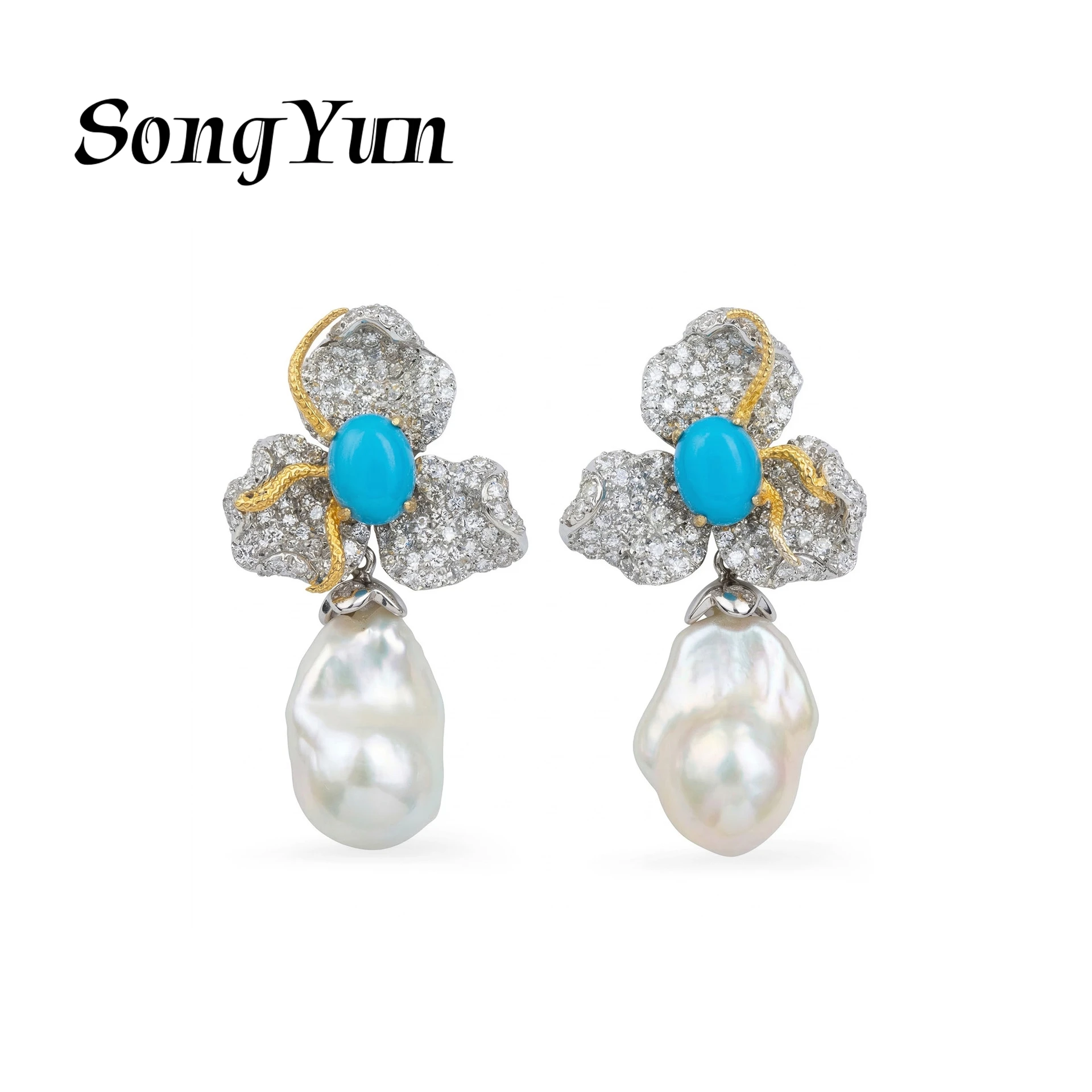SongYun Jewelry 925 Sterling Silver Earring HCD Diamond Designer HCD Gemstones Handcrafted 925 Sterling Silver Studs Accessories
SongYun Jewelry 925 Sterling Silver Earring HCD Diamond Designer HCD Gemstones Handcrafted 925 Sterling Silver Studs Accessories