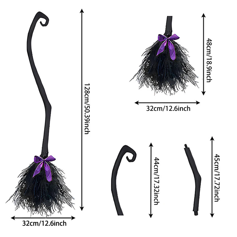 Halloween Witch Broomstick Witch Broom Cosplay Broomstick Broom Props for Halloween Costume Party Supplies Props Plastic Broom
Halloween Witch Broomstick Witch Broom Cosplay Broomstick Broom Props for Halloween Costume Party Supplies Props Plastic Broom