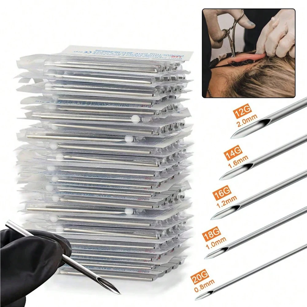 12G 14G 16G 18G 20G 5/10/30/50/100pcs Piercing Needles Disposable Body Piercing Needles Ear Nose Navel Nipple Piercing Kits
12G 14G 16G 18G 20G 5/10/30/50/100pcs Piercing Needles Disposable Body Piercing Needles Ear Nose Navel Nipple Piercing Kits