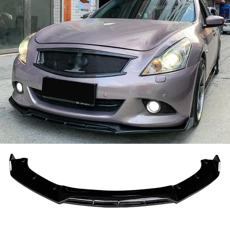 For Infiniti G25 G37 G37 Front Bumper Lip Diffuser Splitter Bodykit 3Pcs/Set Matt Glossy Black Carbon Color Accessories
For Infiniti G25 G37 G37 Front Bumper Lip Diffuser Splitter Bodykit 3Pcs/Set Matt Glossy Black Carbon Color Accessories