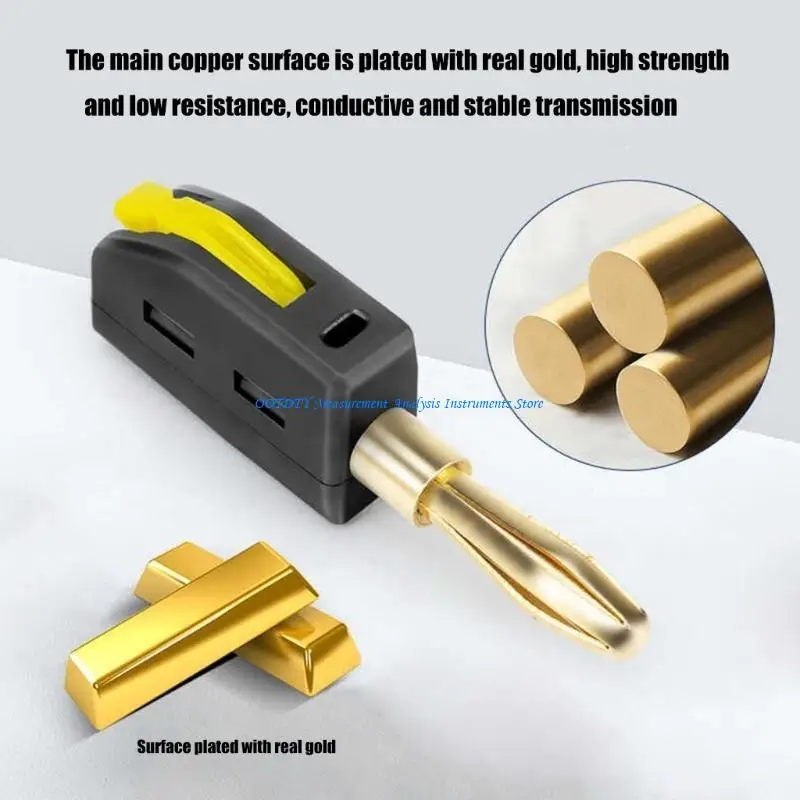 367D 32A Quick Connection 4mm Banana Plug for High Current Applications with Antioxidation Materials Optimally Conductivity
367D 32A Quick Connection 4mm Banana Plug for High Current Applications with Antioxidation Materials Optimally Conductivity