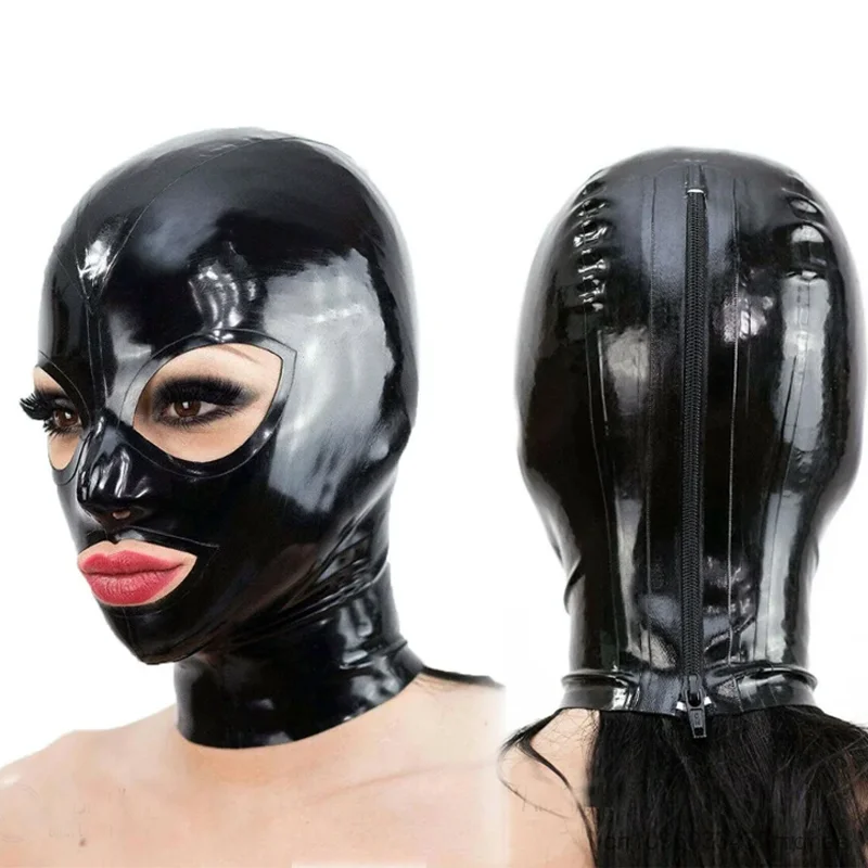 Latex Hood with Zipper Unisex Open Eyes Mouth of Face Mask Hood for Masquerade Party Stage Cosplay Costumes Accessories
Latex Hood with Zipper Unisex Open Eyes Mouth of Face Mask Hood for Masquerade Party Stage Cosplay Costumes Accessories