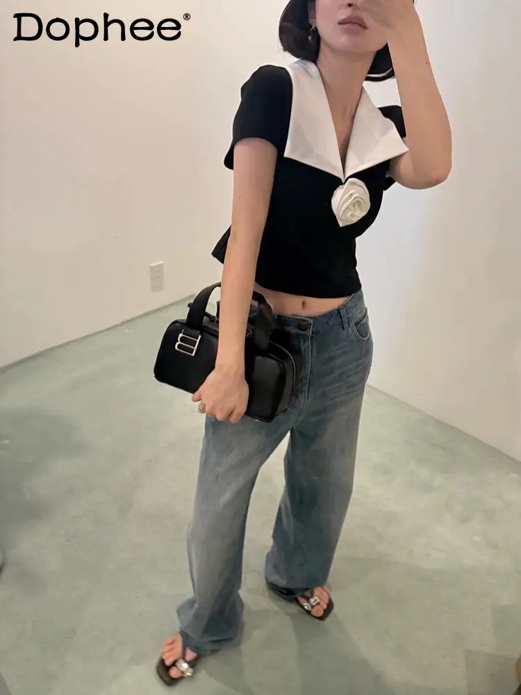 French Rose Simple Temperament Lapel Short Top 2026 Summer New Short-sleeved Daily Commuting Versatile Top
French Rose Simple Temperament Lapel Short Top 2026 Summer New Short-sleeved Daily Commuting Versatile Top
