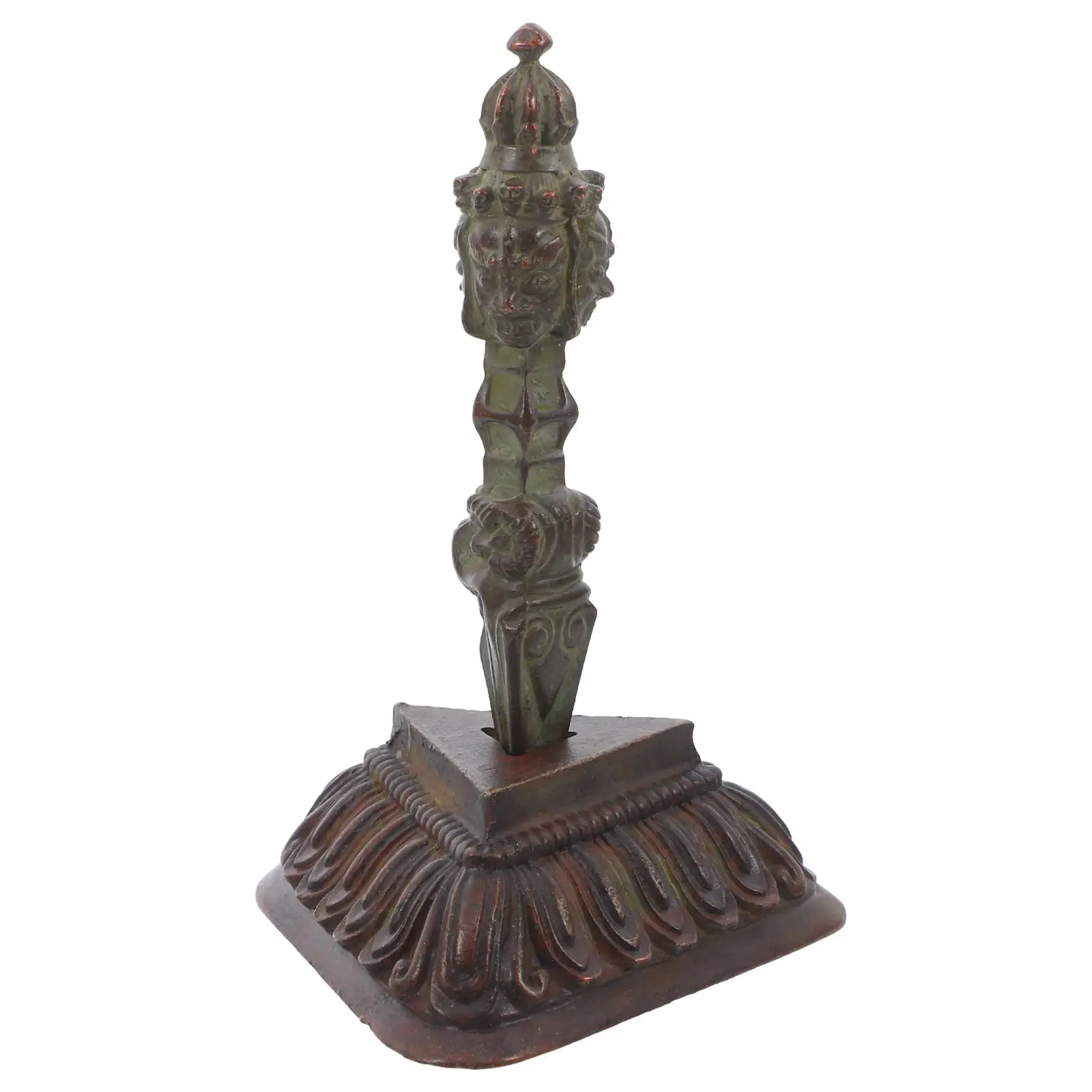 Tibetan Vajra Dorje Copper Religious Artifact with Stand for Home Decoration Material Mini Buddha Statue Garden
Tibetan Vajra Dorje Copper Religious Artifact with Stand for Home Decoration Material Mini Buddha Statue Garden