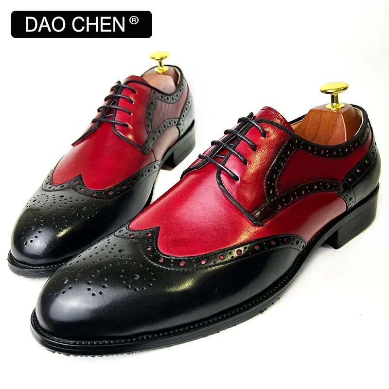 DAOCHEN MEN SHOES RED MIXED BLACK WING TIP LACE UP BROGUE CASUAL MENS DRESS SHOES OFFICE WEDDING LEATHER SHOES FOR MEN
DAOCHEN MEN SHOES RED MIXED BLACK WING TIP LACE UP BROGUE CASUAL MENS DRESS SHOES OFFICE WEDDING LEATHER SHOES FOR MEN