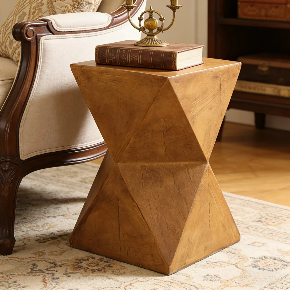 Geometric Art Design Concrete Side Table Lightweight 12.2x12.2x17.7 Inch Indoor/Outdoor Accent Table Brown Bedside Sofa Side Tables Side Chair End Table For Living Room Indoors Outdoors Terraces
Geometric Art Design Concrete Side Table Lightweight 12.2x12.2x17.7 Inch Indoor/Outdoor Accent Table Brown Bedside Sofa Side Tables Side Chair End Table For Living Room Indoors Outdoors Terraces
