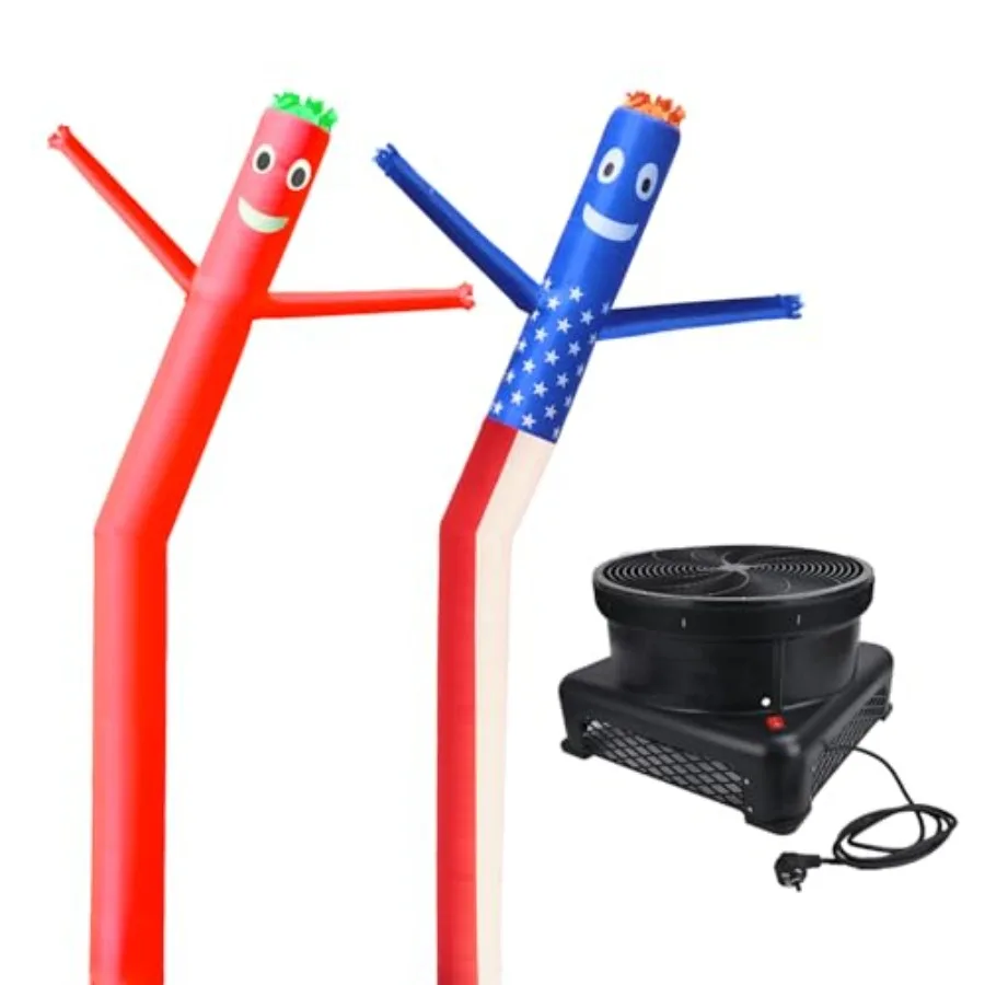 20FT Inflatable Waving Tube Man Set, with 1pc Blower and 2pc Air Sky Puppet Dancer Dancing for Mall Opening, Amusement Park, Ou
20FT Inflatable Waving Tube Man Set, with 1pc Blower and 2pc Air Sky Puppet Dancer Dancing for Mall Opening, Amusement Park, Ou