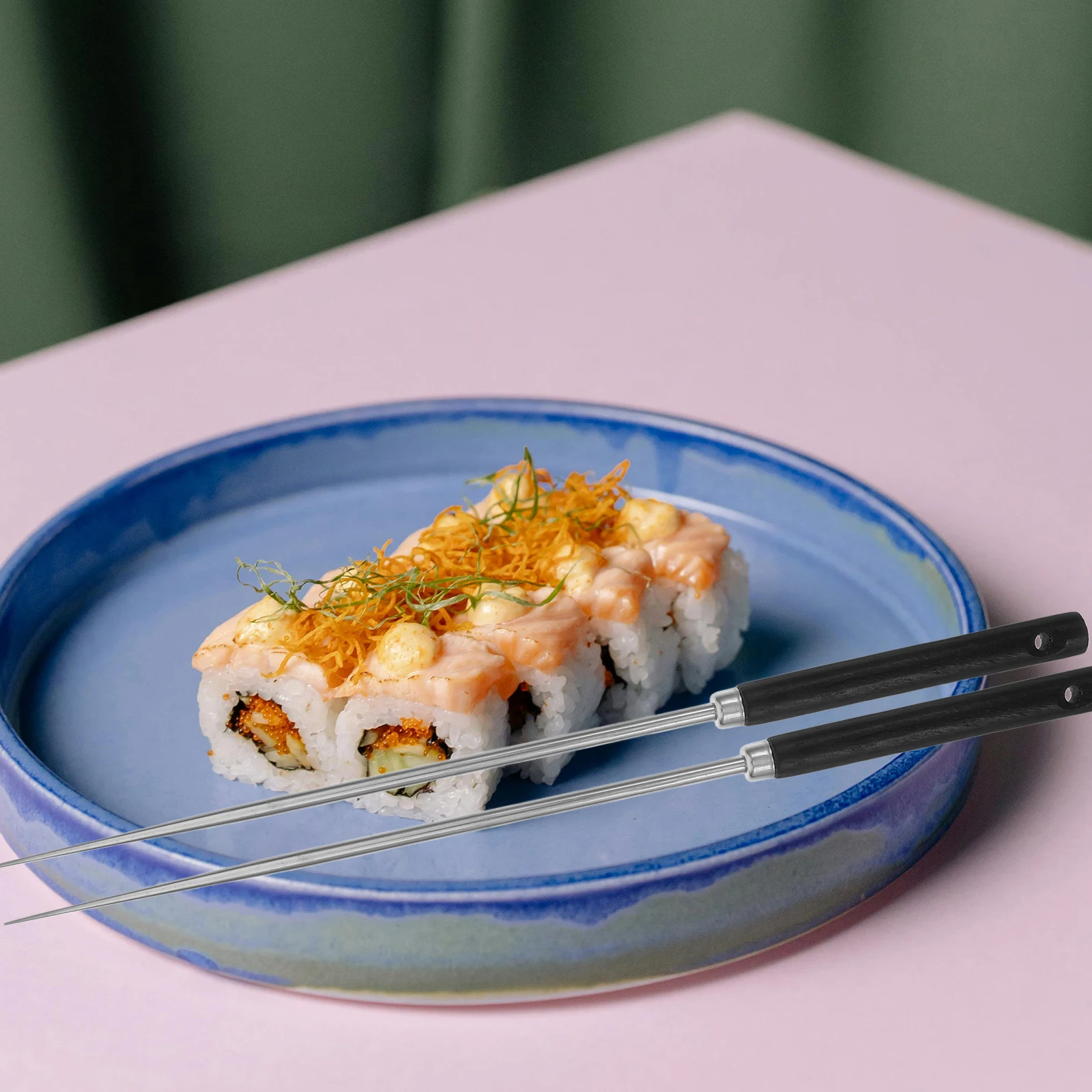 Japanese Style Stainless Steel Chopsticks Sushi Eating Heat Resistant Food Grade Lightweight Wear Resistant Anti Slip
Japanese Style Stainless Steel Chopsticks Sushi Eating Heat Resistant Food Grade Lightweight Wear Resistant Anti Slip