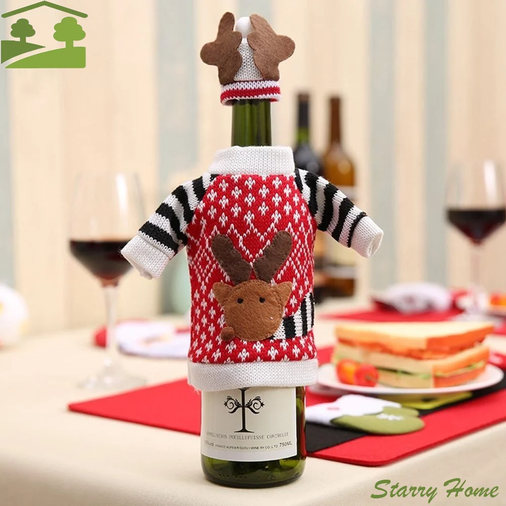 Year Decor Christmas Gifts Tableware Home Decor Christmas Decorations Party Supplies Wine Bottle Cover Champagne Bottle Cover
Year Decor Christmas Gifts Tableware Home Decor Christmas Decorations Party Supplies Wine Bottle Cover Champagne Bottle Cover