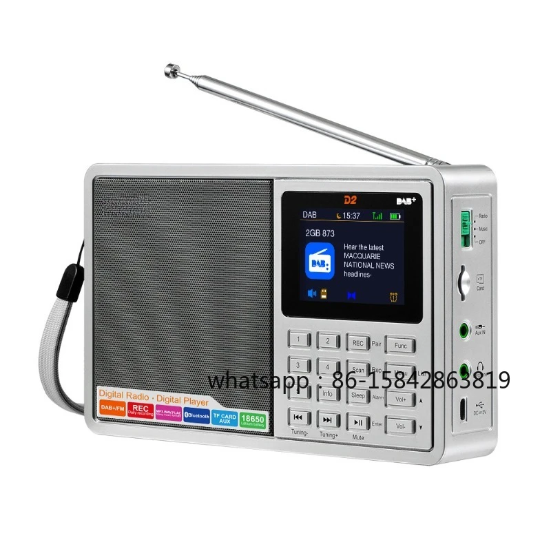 GTMEDIA D2 Color Screen Digital Radio, DAB+FM RDS, TF Card & Bluetooth
GTMEDIA D2 Color Screen Digital Radio, DAB+FM RDS, TF Card & Bluetooth
