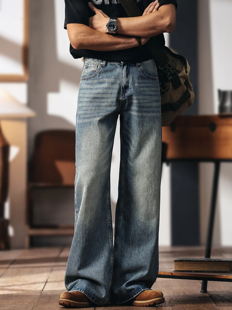 American Sle Loose Casual Men's Straight Leg Wide Leg Jeans Blue High Street Trend Brand New Autumn Faion Ci Youth
American Sle Loose Casual Men's Straight Leg Wide Leg Jeans Blue High Street Trend Brand New Autumn Faion Ci Youth